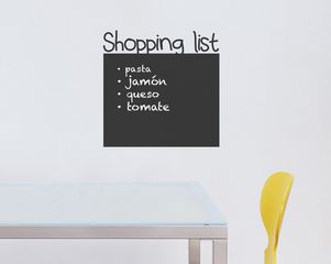Shopping list pizarra
